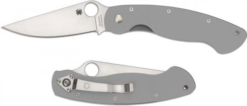 Spyderco Military C36GPGY - 2013 Sprint Run - CPM Cru-Wear - Gray G10 - Serial Numbered - BNIB