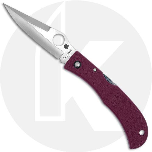 Spyderco Jess Horn Lightweight C38PBRG - ZDP-189 / 420J2 - Burgundy FRN - Discontinued Item - BNIB - 2006