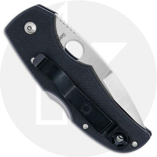Spyderco Native G10 C41GPI - Sprint Run - CPM 440V - Black G10 with Blue Mosaic Front Inlay - Discontinued Item - Serial Numbere