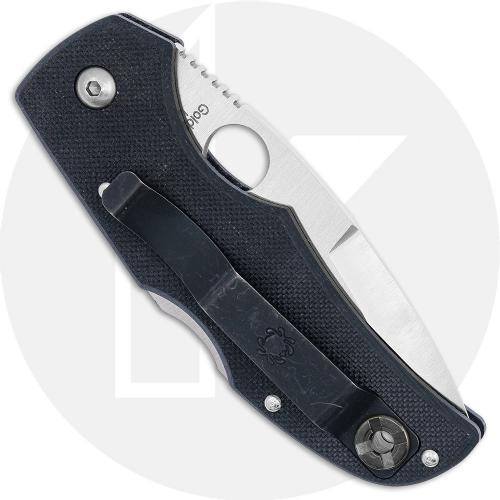 Spyderco Native G10 C41GPSI - Sprint Run - Part Serrated CPM 440V - Black G10 with Root Beer Front Inlay - Discontinued Item - S