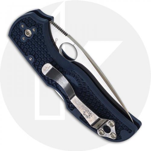 Spyderco Native 5 Lightweight SPY27 - C41PCBL5 - CPM SPY27 Leaf Blade - Cobalt Blue FRN - Lock Back - USA Made