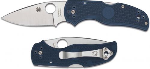 Spyderco Native 5 Lightweight SPY27 - C41PCBL5 - CPM SPY27 Leaf Blade - Cobalt Blue FRN - Lock Back - USA Made