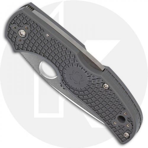 Spyderco C41PGY5 Native 5 Knife, 2.95 Inch Maxamet Steel Blade, Gray FRN Handle