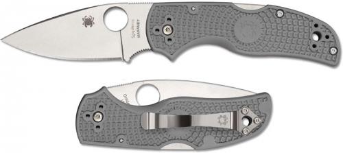 Spyderco C41PGY5 Native 5 Knife, 2.95 Inch Maxamet Steel Blade, Gray FRN Handle