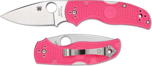 Spyderco Native 5 FRN Knife, Pink, SP-C41PPN5