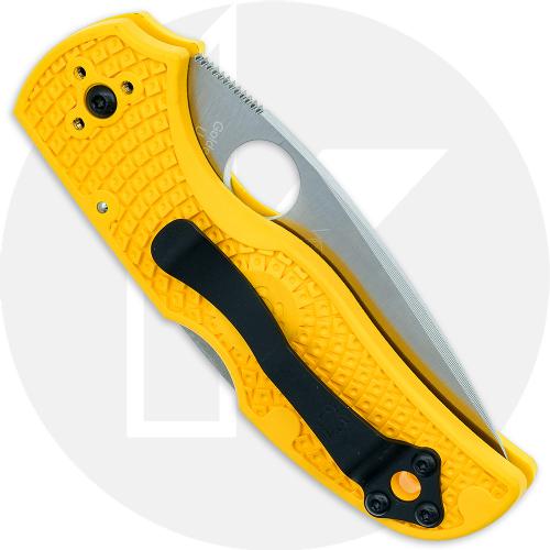 Spyderco Native Salt Knife C41PYL5 MagnaCut Blade Yellow FRN Handle USA Made