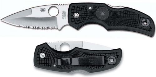 Spyderco Native, Part Serrated, SP-C41PSBK