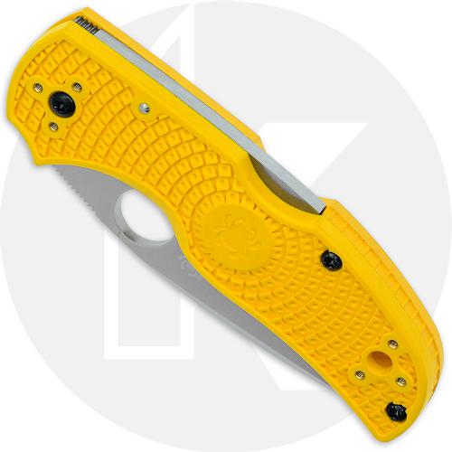 Spyderco Native Salt Knife C41PYL5 MagnaCut Blade Yellow FRN Handle USA Made