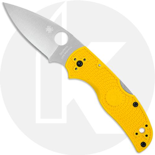 Spyderco Native Salt Knife C41PYL5 MagnaCut Blade Yellow FRN Handle USA Made