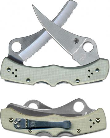 Spyderco Limited Dyad Knife, Gray G10, SP-C44GPSGY - Discontinued Item  Serial # - BNIB