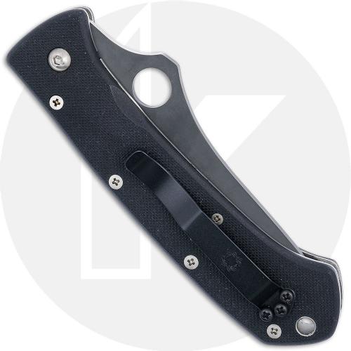 Spyderco Bob Lum C46GPBK - Black ATS-55 Tanto - Black G10 - Discontinued Item - Serial Numbered - BNIB - 2001