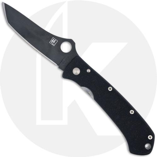 Spyderco Bob Lum C46GPBK - Black ATS-55 Tanto - Black G10 - Discontinued Item - Serial Numbered - BNIB - 2001