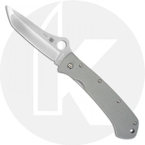 Spyderco Lum Tanto C46GPGY - 2011 Sprint Run - VG-10 Tanto - Gray G10 - Serial Numbered - BNIB