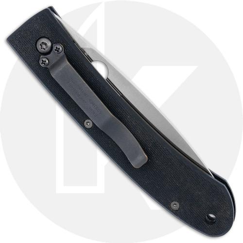Spyderco Centofante II C50GS - Gen 2 - Serrated ATS-34 Wharncliffe - Black G10 - Gold and Black Bug Shield - Discontinued Item -