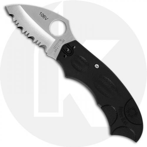 Spyderco Meerkat Knife - C64JSBK - Serrated Drop Point - Discontinued Item - Serial # - BNIB