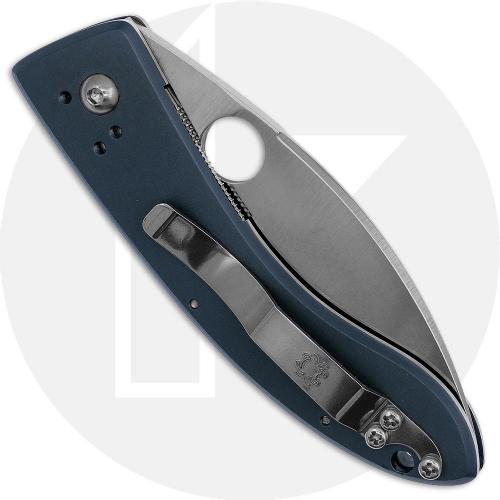 Spyderco Lum Chinese Folder C65BLP - VG-10 - Blue Almite - Discontinued Item - Serial Numbered - BNIB - 2002