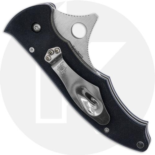 Spyderco Gunting C68GP - CPM 440V with Kinetic Open Option - Black G10 - Discontinued Item - Serial Numbered - BNIB - 2000