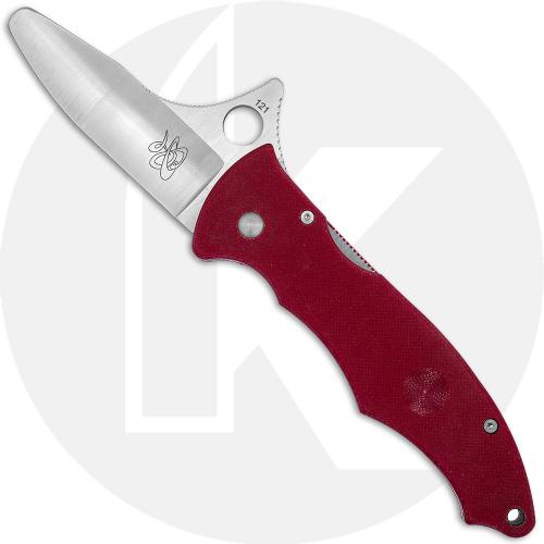 Spyderco Gunting Trainer C68GTR - Blunt GIN-1 Blade with Kinetic Open Option - Red G10 - Discontinued Item - Serial Numbered - BNIB - 2000