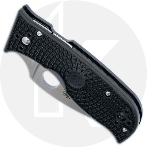 Spyderco Lil Temperance 3 Lightweight C69SBK3 - Serrated - Black FRN - Compression Lock Folder