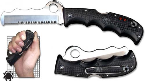 Spyderco Assist Rescue Knife with Carbide Glass Breaker, SP-C79PSBK