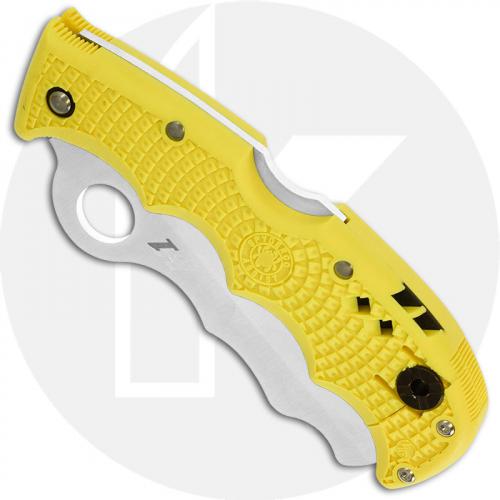 Spyderco Assist Salt Knife - Part Serrated H-2 - Yellow FRN