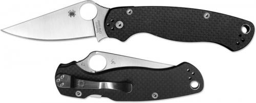 Spyderco Para Military 2 C81CFP2 - 2010 Sprint Run - CPM S90V - Peel Ply Carbon Fiber - Serial Numbered - BNIB