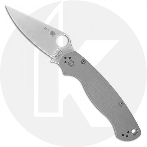 Spyderco Para Military 2 C81GGY20CP2 - 2011 Sprint Run - CTS 20CP - Gray G10 - Serial Numbered - BNIB