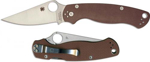 Spyderco Para Military 2 C81GPBN2 Limited CPM S35VN Blade Earth Brown G10 Handle USA Made