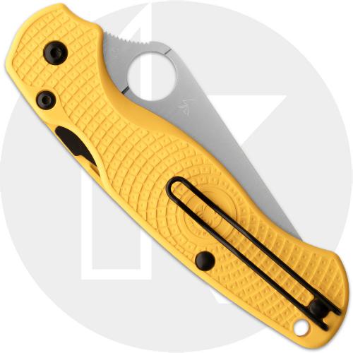 Spyderco Para Military 2 Lightweight Salt C81PYL2 Knife - CPM-MagnaCut - Yellow FRN - USA Made