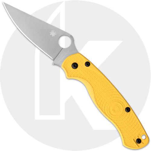 Spyderco Para Military 2 Lightweight Salt C81PYL2 Knife - CPM-MagnaCut - Yellow FRN - USA Made