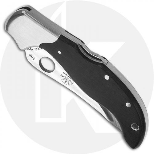 Spyderco Persian Folder C83BMP - VG-10 Upswept Blade - Black Micarta - Discontinued Item - Serial Numbered - BNIB