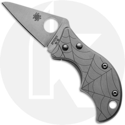 Spyderco Spin C86P Knife - VG-10 Wharncliffe - Etched Stainless Steel - Discontinued - BNIB