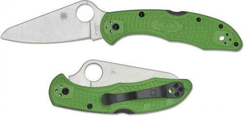 Spyderco Salt 2 Knife - C88FPGR2 - LC200N Drop Point - Green FRN - Lock Back