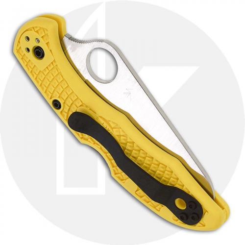 Spyderco C88PYL2 Salt 2 Rust Proof Blade Yellow FRN Lockback Folding Knife