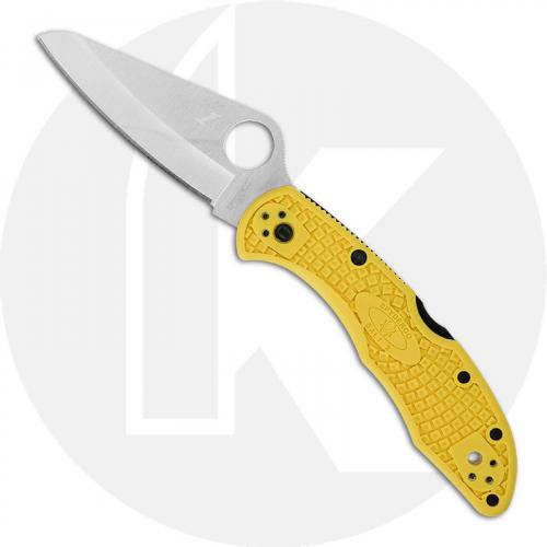 Spyderco C88PYL2 Salt 2 Rust Proof Blade Yellow FRN Lockback Folding Knife