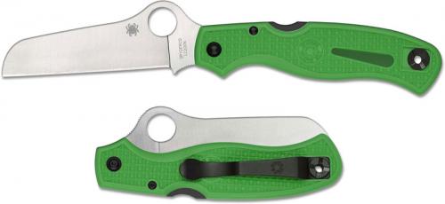 Spyderco Atlantic Salt Knife - C89FPGR - LC200N Sheepfoot - Green FRN - Lock Back