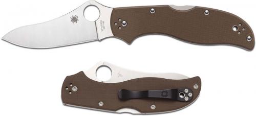 Spyderco Stretch 2 Knife, Brown G10 ZDP, SP-C90GBNPE2 - Discontinued Item √ Serial # - BNIB