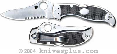 Spyderco Stretch Knife - C90PS - Part Serrated - Discontinued Item - Serial # - BNIB