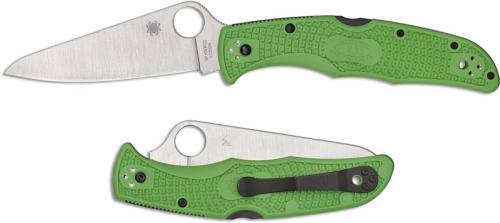 Spyderco Pacific Salt 2 Knife - C91FPGR2 - LC200N Drop Point - Green FRN - Lock Back