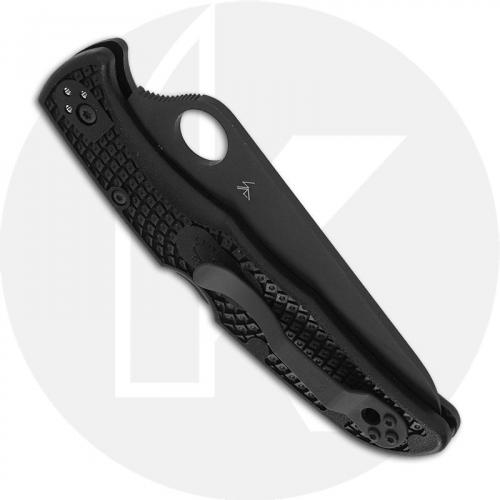 Spyderco Pacific Salt 2 C91SBBK2 - Serrated Black H2 Blade - Black FRN - Lock Back