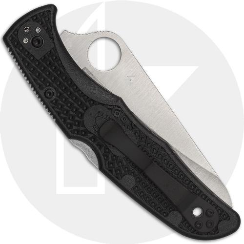 Spyderco Pacific Salt 2 C91SBK2 Knife - Serrated H-2 Blade - Black FRN