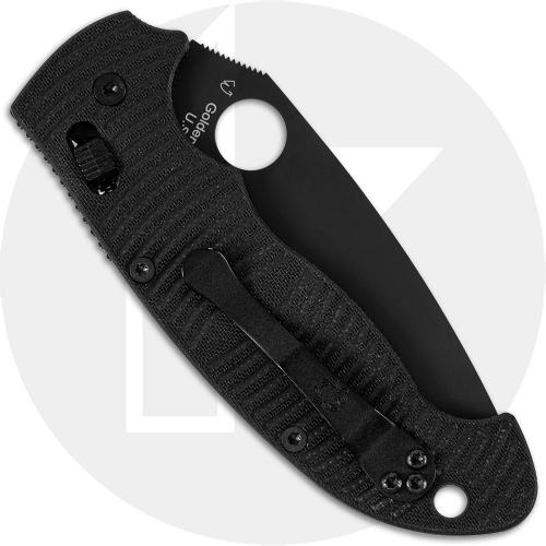 Spyderco Manix 2 XL Salt C95GMCBKP2 Knife - CPM MagnaCut Drop Point - Black G10 - USA Made