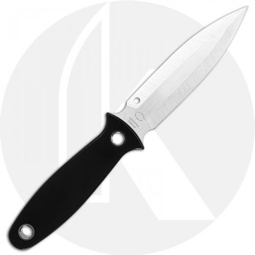 Spyderco Nightstick FB47GP - Gayle Bradley - Single Edge Boot Knife - Black G10 - Boltaron Sheath