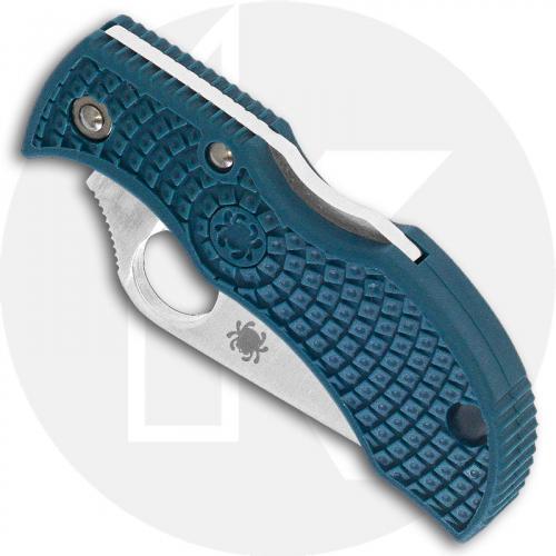 Spyderco Manbug Lightweight K390 - MFPK390 - K390 Drop Point - Blue FRN - Lock Back