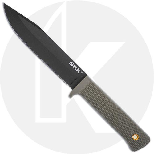 Cold Steel SRK - Black SK-5 Clip Point Fixed Blade - Dark Earth Kray-Ex - 49LCK-DEBK