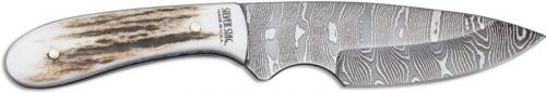 Silver Stag Field Slab Knife, Damascus, SS-DFS31