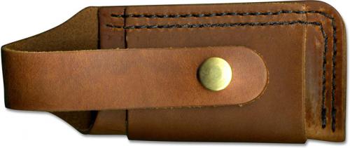 Silver Stag LFSS Leather Snap Sheath for Large Notch Folders USA Made