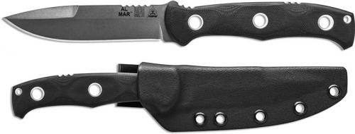 TOPS Knives Al Mar Mini SERE Operator AMAR-01 - Tumble Finish 154CM Spear Point - Black G10 - USA Made
