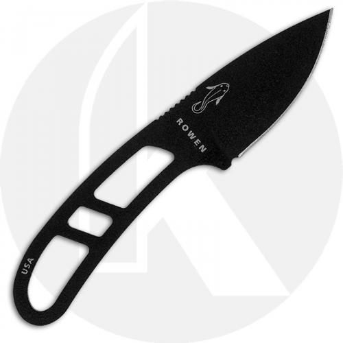 ESEE Knives Candiru CAN-B-E Black Drop Point Neck Knife - Black Molded Sheath