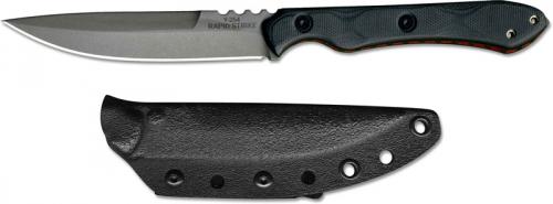 TOPS Knives Rapid Strike RDSK-01 - Leo Espinoza EDC - Tumble Finish 154CM Spear Point - Black G10 Handle